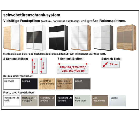 Armoire Beluga 2 ou 3 portes : nombreuses possibilits